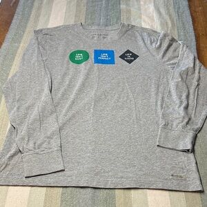 Life Is Good Gray Long Sleeve - Degrees of Difficulty Crusher Tee Large